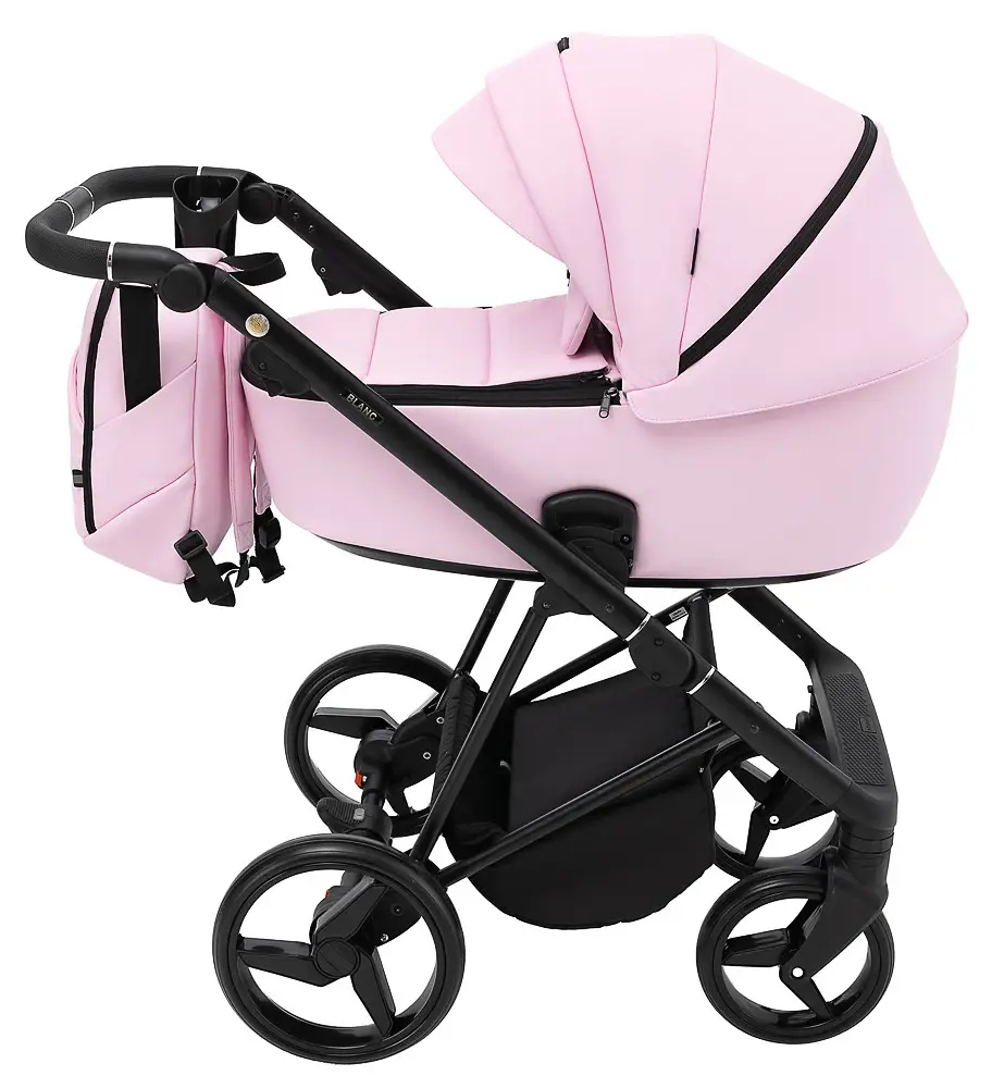 Детская коляска 2 в 1 Adamex Blanc Eco SA-16 розовый